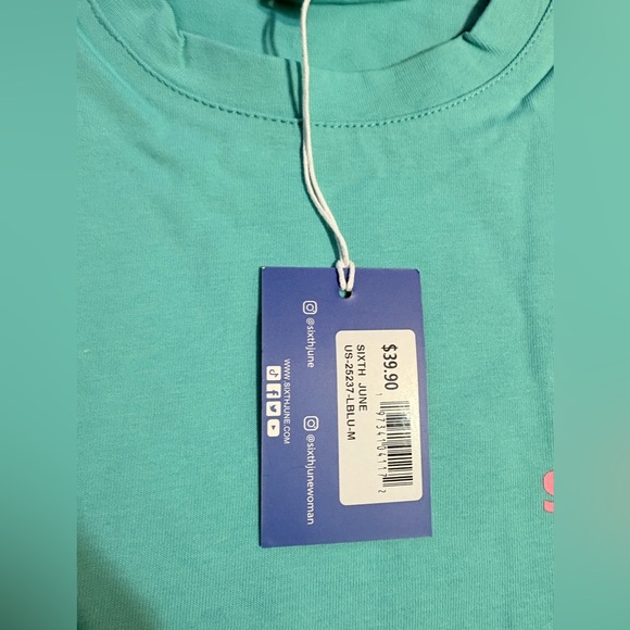 Men's Aqua Palm Tree Tee - Picture 2 of 3